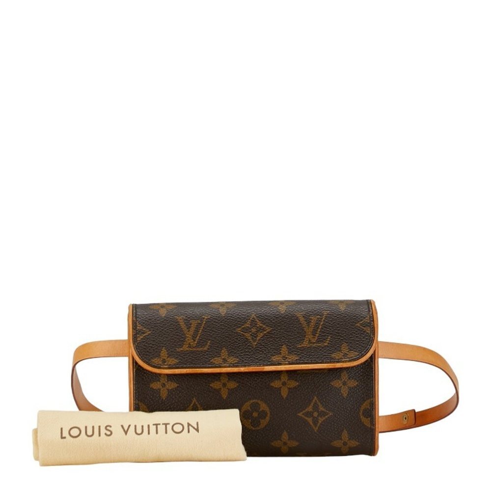 LOUIS VUITTON Brown Monogram Leather Pochette Hobo Bag - Picture 10 of 11